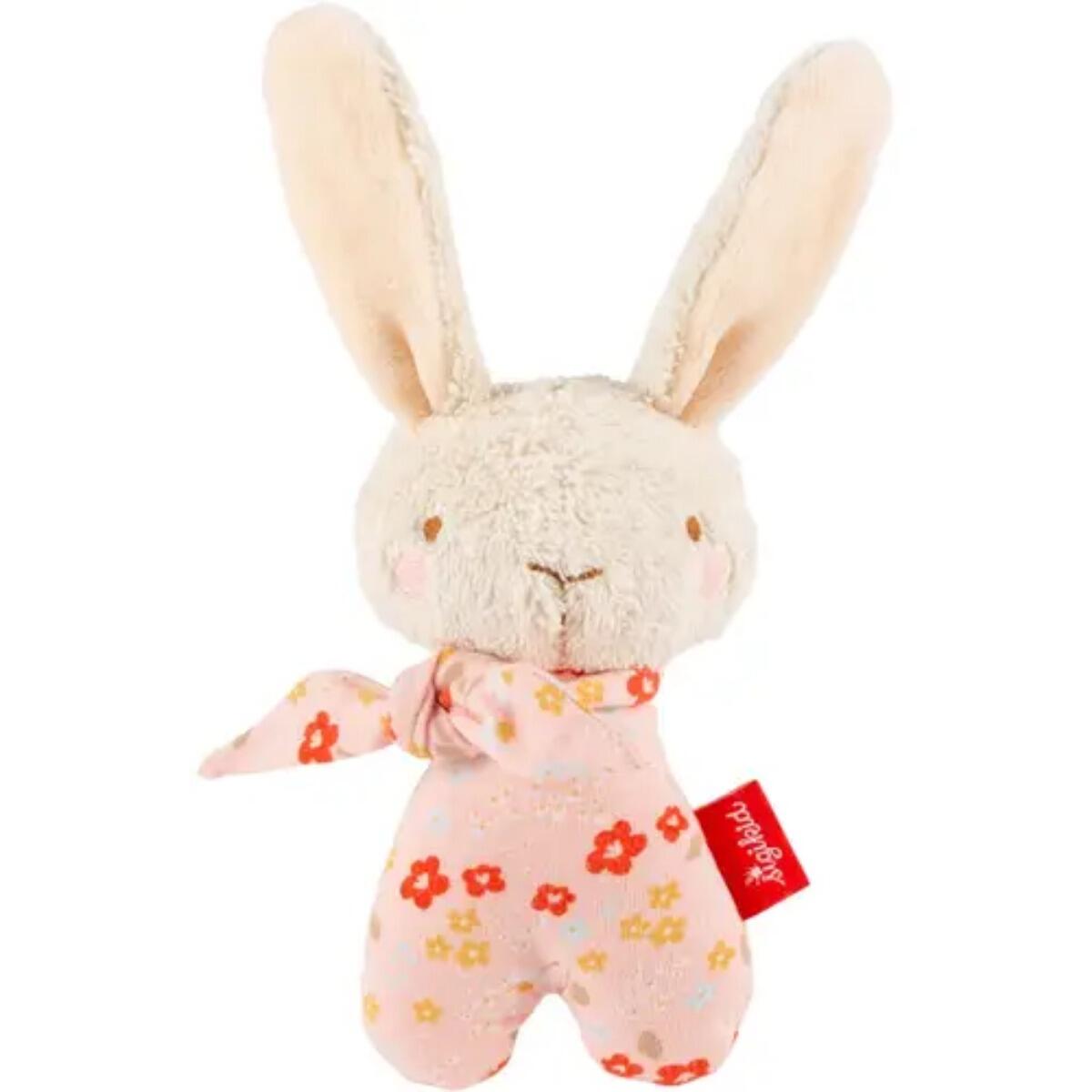 Sigikid - Baby Rassel-Greifling Hase aus Baumwolle, rosa Sigikid - Baby Rassel-Greifling Hase aus Baumwolle, rosa