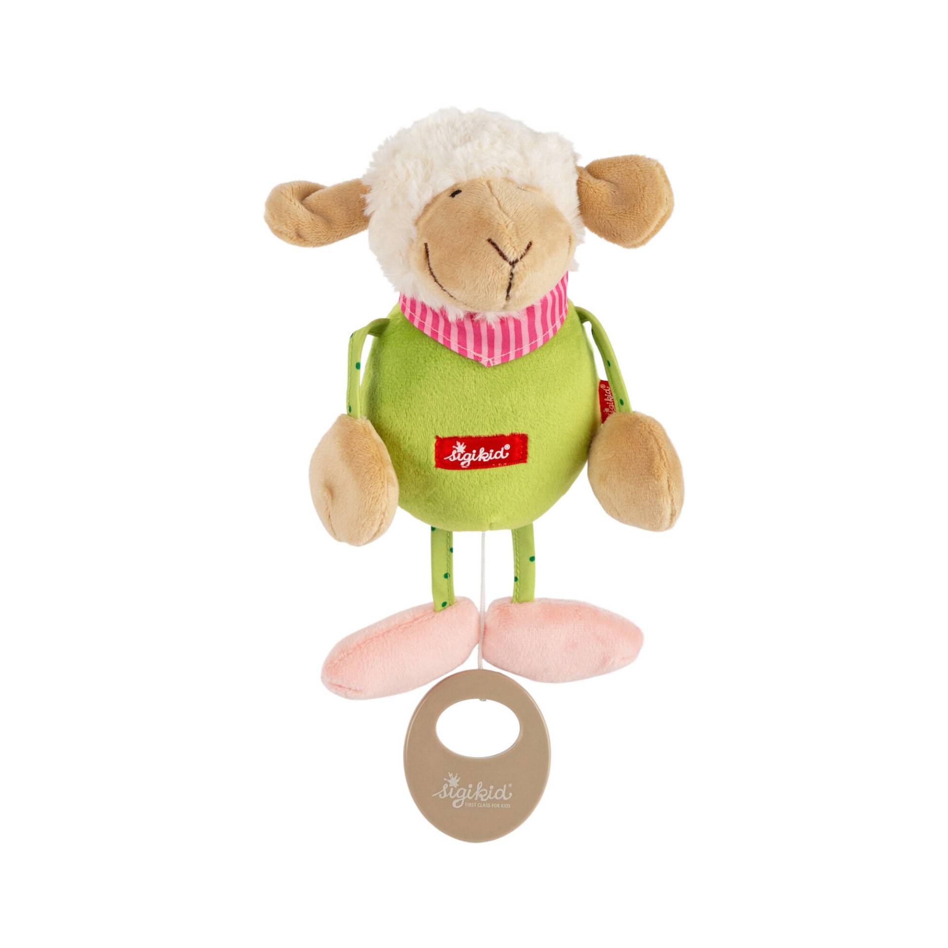 Sigikid - Mini-Spieluhr Schaf weiß grün Sigikid - Mini-Spieluhr Schaf weiß grün