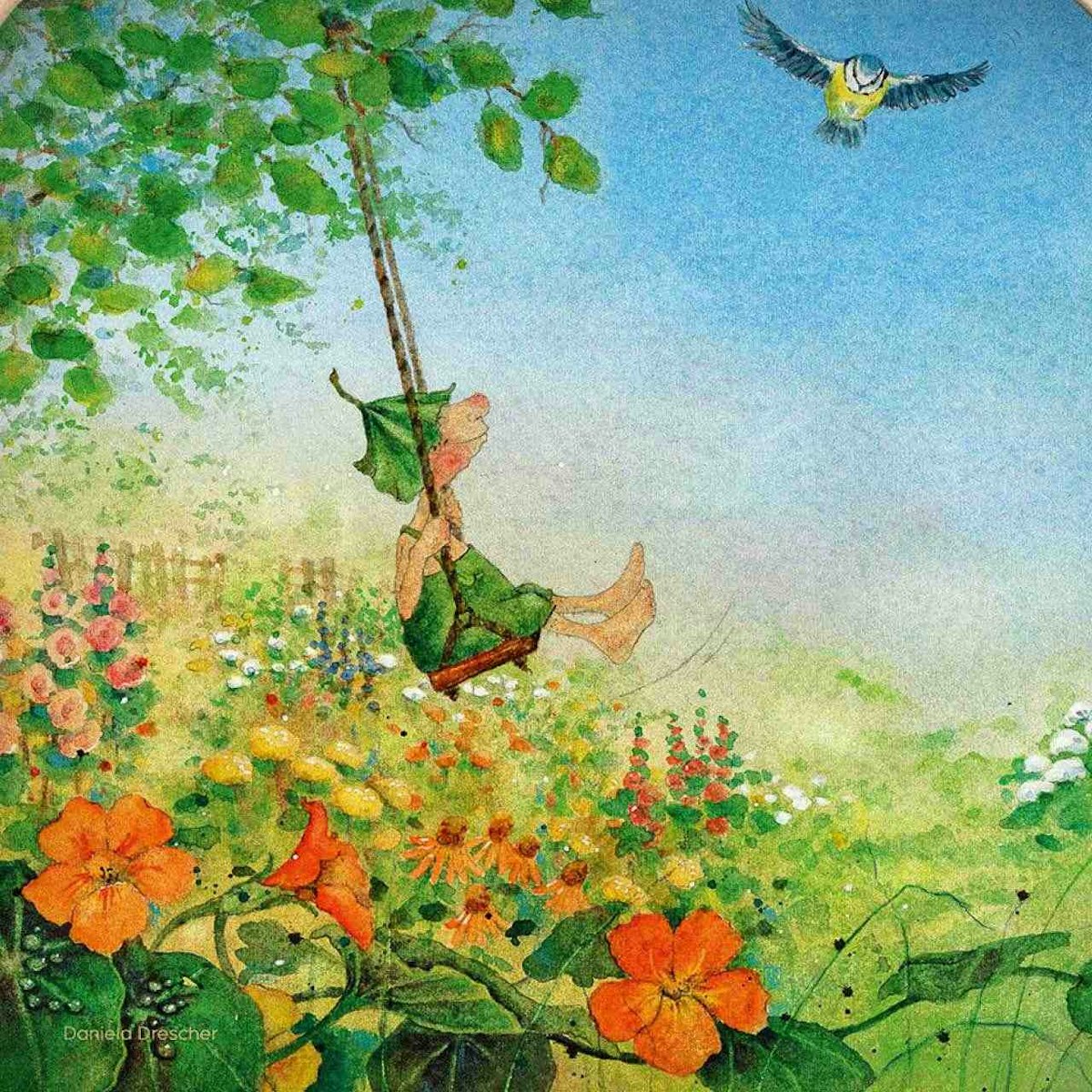 Silhouette Griswald Hears the Grass Grow - Schaukel Silhouette Griswald Hears the Grass Grow - Schaukel