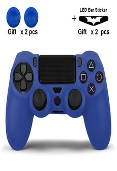 Silicone Cover for Dualshock 4 Controller Playstation 4 + GIFTS Blue