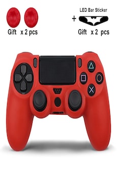 Silicone Cover for Dualshock 4 Controller Playstation 4 + GIFTS Red