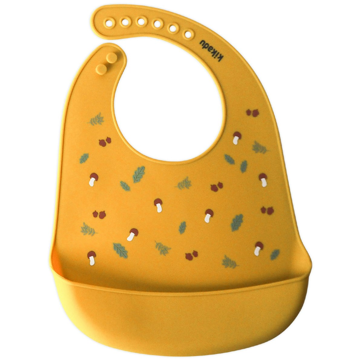 Silikon Lätzchen mit Auffangschale senf-gelb Silikon Lätzchen mit Auffangschale senf-gelb