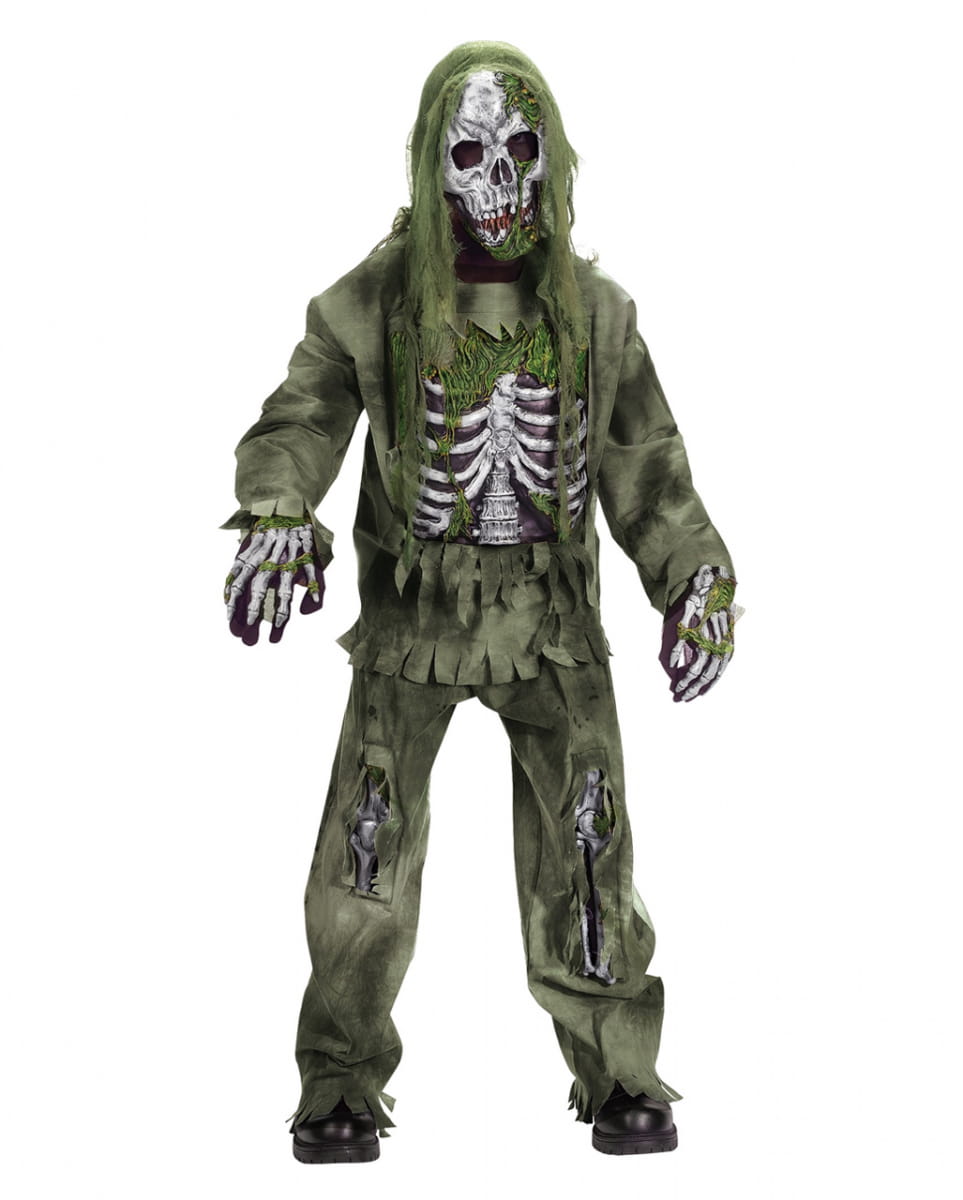 Skelett Zombie Kinder Kostüm Deluxe Skelett Zombie Kinder Kostüm Deluxe