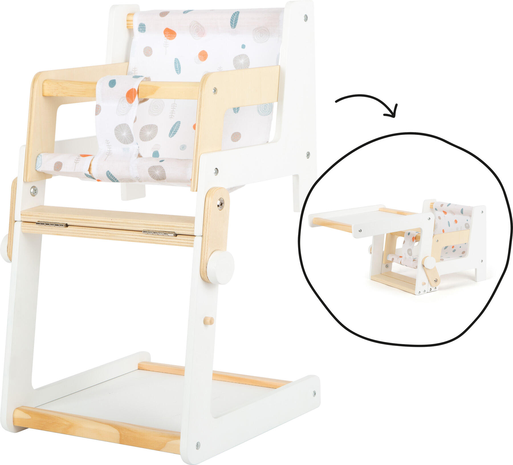 Small Foot - Puppenhochstuhl weiß Small Foot - Puppenhochstuhl weiß