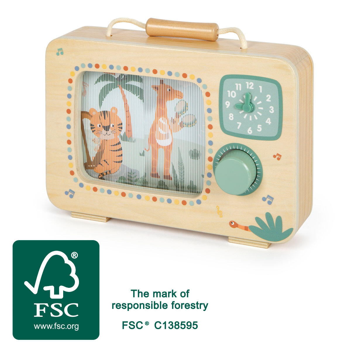 Small Foot - Spieluhr Fernseher „Safari“ FSC 100% Small Foot - Spieluhr Fernseher „Safari“ FSC 100%