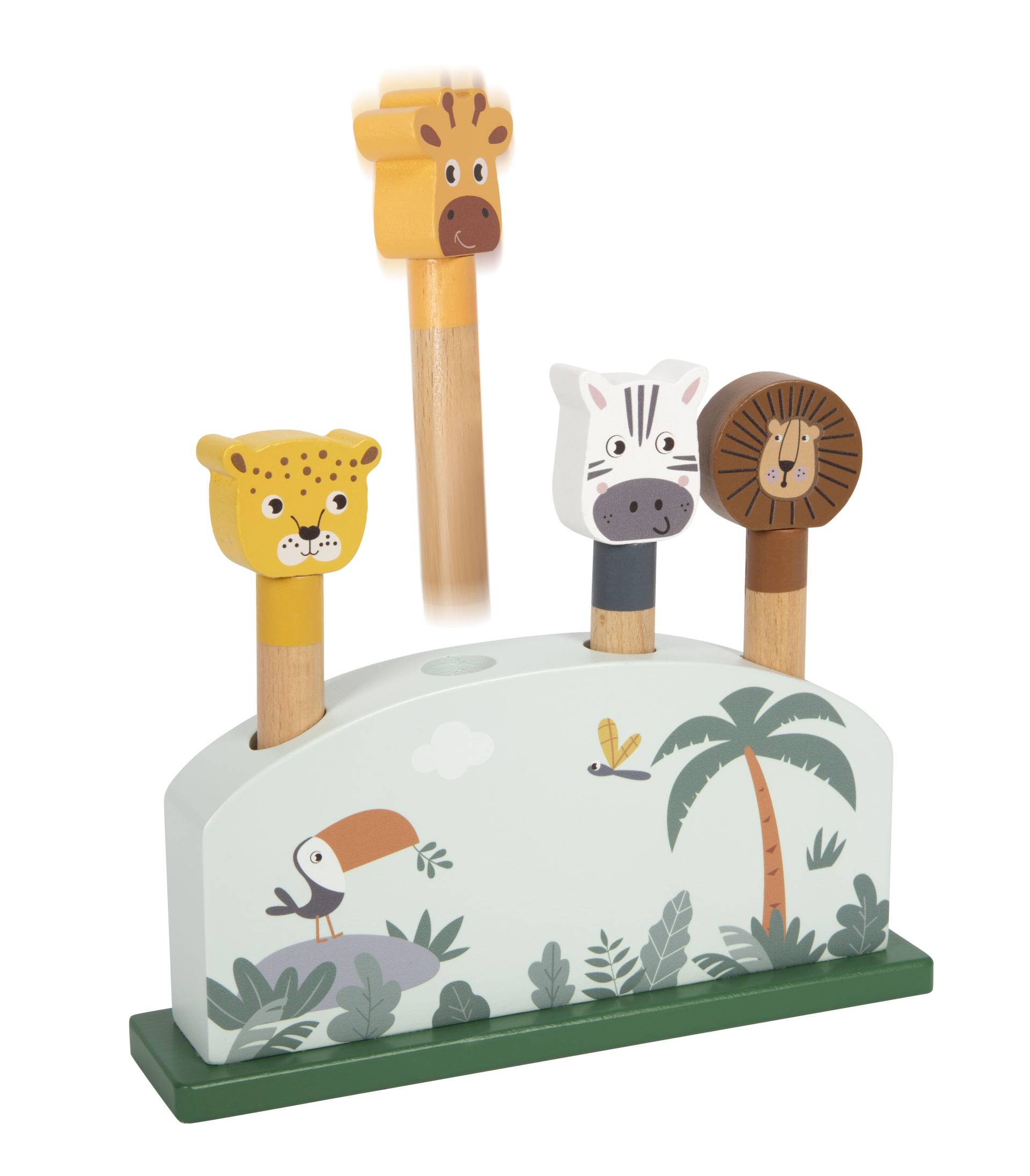 Small Foot - Steckspiel hüpfende Tiere Safari Small Foot - Steckspiel hüpfende Tiere Safari
