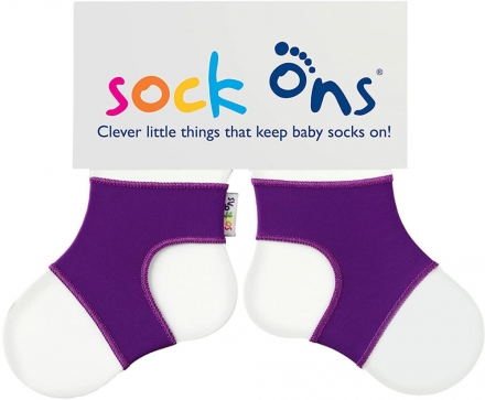 Sock Ons Babysöckchenhalter lila