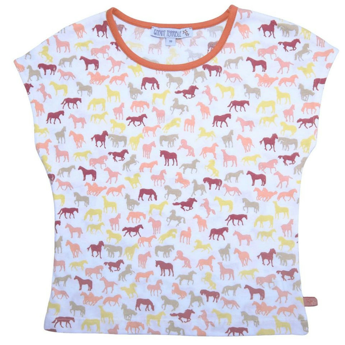 Sommer Shirt Pferde Alloverdruck rosa 110 Sommer Shirt Pferde Alloverdruck rosa 110