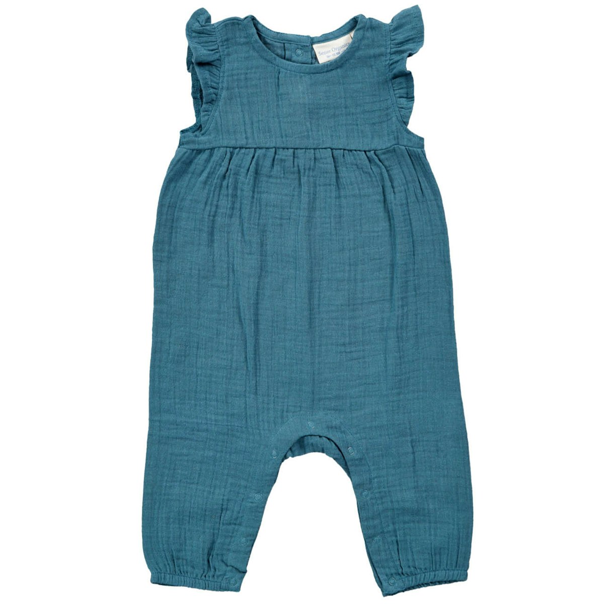 Sommer Strampler Musselin petrol 74/80 Sommer Strampler Musselin petrol 74/80