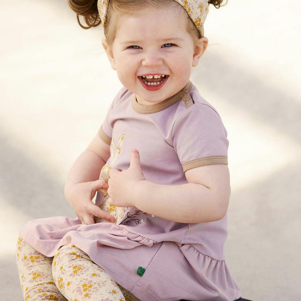 Sommerliches Kleidchen Hase flieder 74 Sommerliches Kleidchen Hase flieder 74