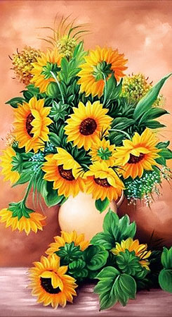 Sonnenblumen in einer Vase