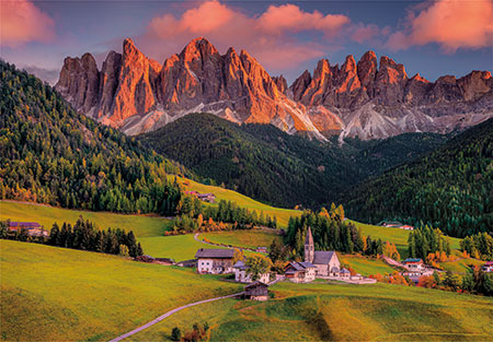 Sonnenuntergang �ber Val di Funes