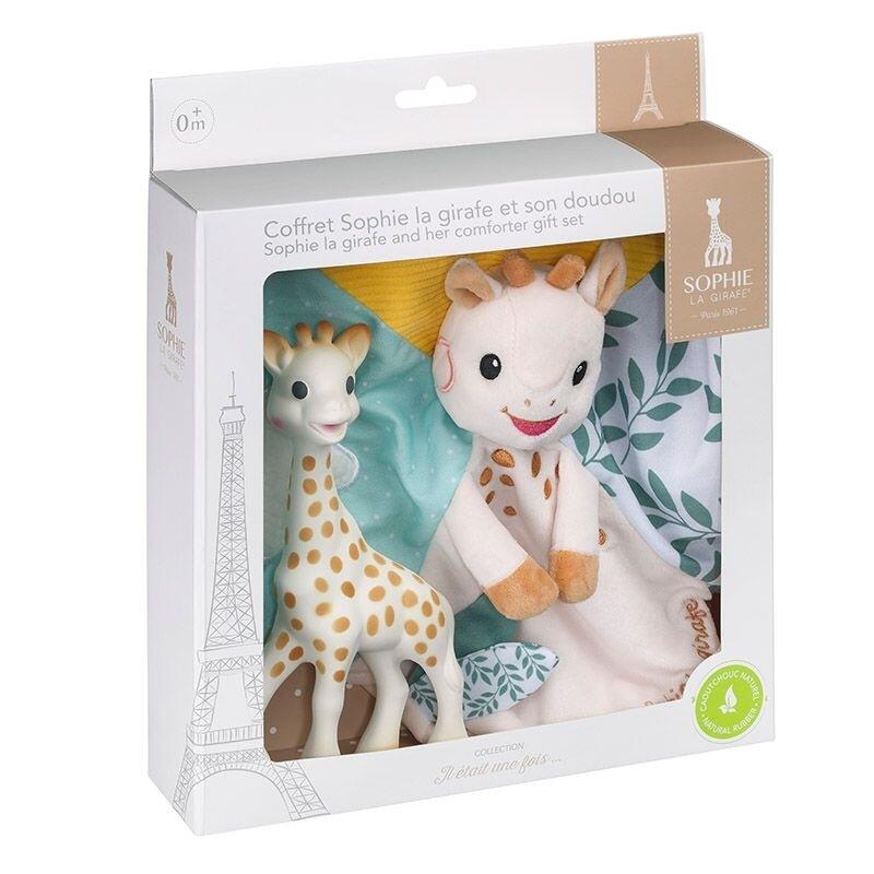 Sophie la girafe - Sophie la girafe + Schmusetuch Sophie mit Schnullerband Sophie la girafe - Sophie la girafe + Schmusetuch Sophie mit Schnullerband