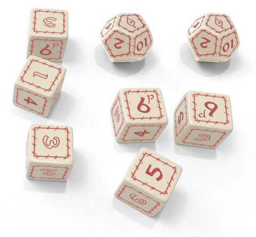 Sophisticated Games Der Eine Ring RPG Weiße Würfel Set (8) White Dice