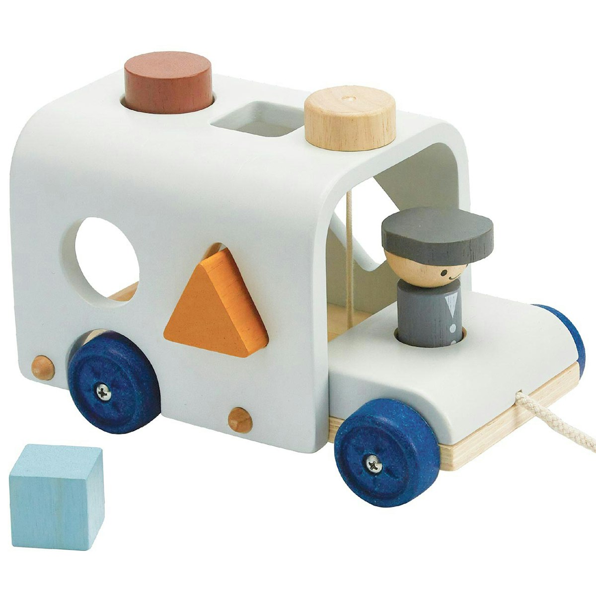 Sortier- & Steckspiel Bus aus Holz ab 12 Monaten Sortier- & Steckspiel Bus aus Holz ab 12 Monaten