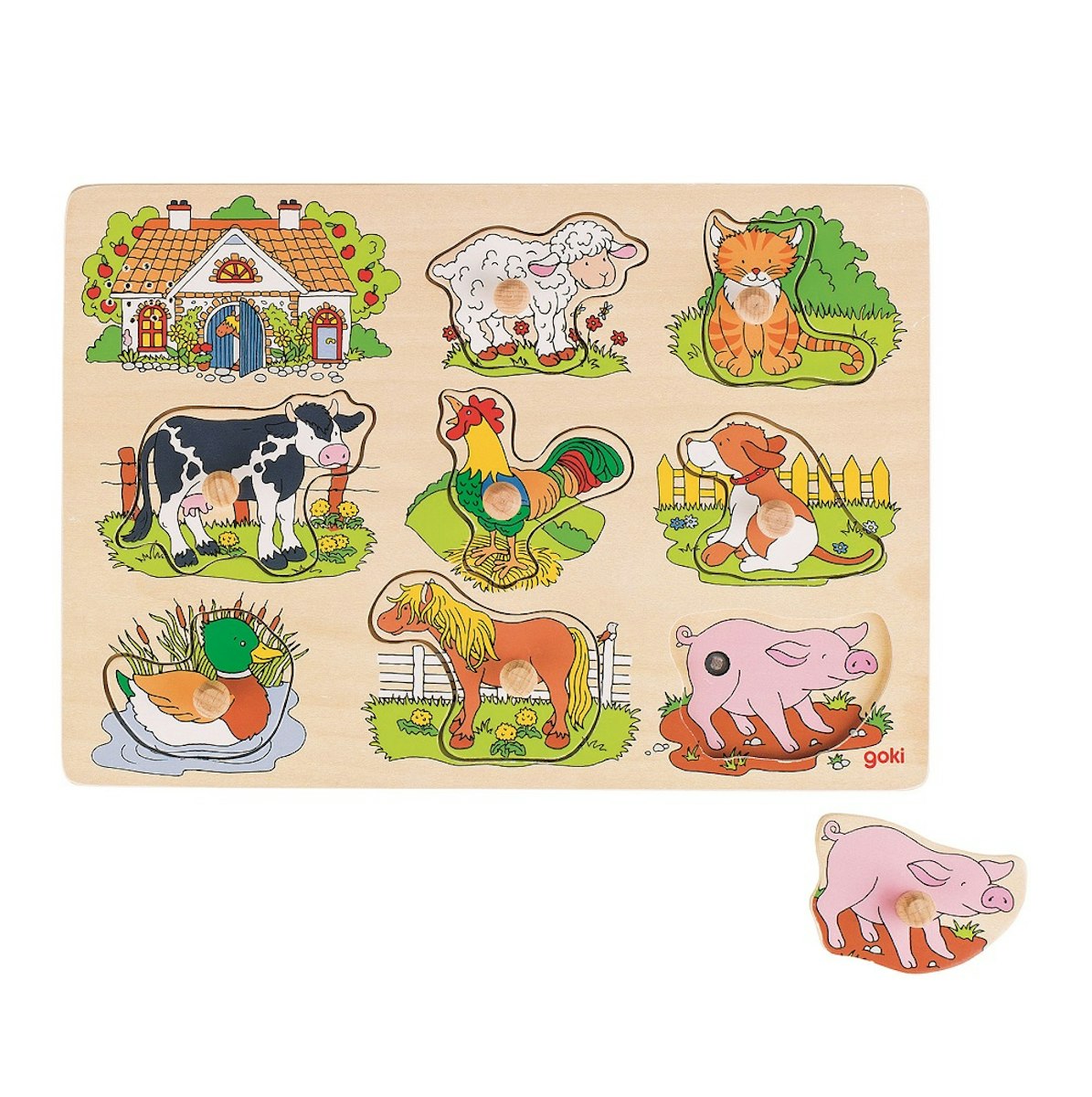 Sound- & Steckpuzzle Bauernhof - 8 tlg - Tiergeräusche Sound- & Steckpuzzle Bauernhof - 8 tlg - Tiergeräusche