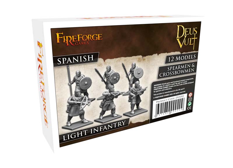 Spanish Light Infantry Spearmen & Crossbowmen Fireforge Games Mittelalter