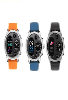 Sport Smart Watch Stainless Steel Fitness Activity Tracker IP68 Waterproof Smartwatch Blue