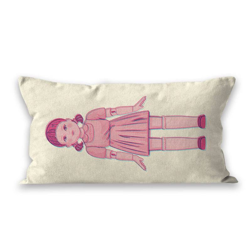 Squid Game Doll Glitch Rectangular Cushion - 30x50cm - Soft Touch von Original Hero