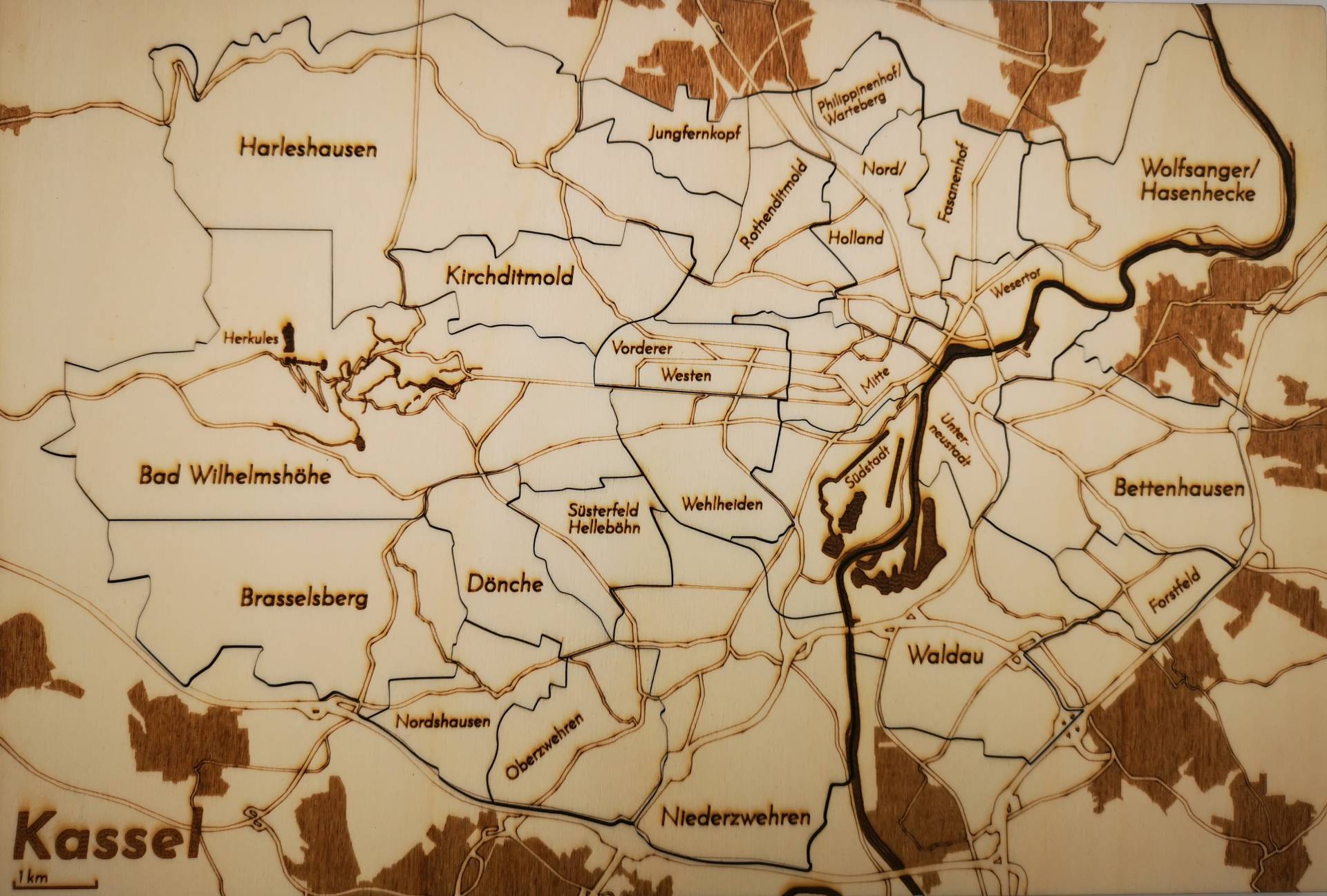 Stadt Kassel - Holzpuzzle Stadt Kassel - Holzpuzzle