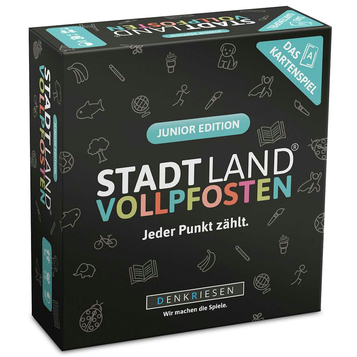 Stadt Land Vollpfosten- Das Kartenspiel- Junior Edition ab 8 Stadt Land Vollpfosten- Das Kartenspiel- Junior Edition ab 8