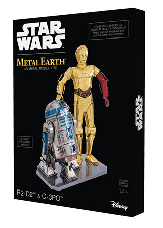 Star Wars Metal Earth | R2-D2 & C-3PO (Doppelpack-Box) - 3D Metall Puzzle