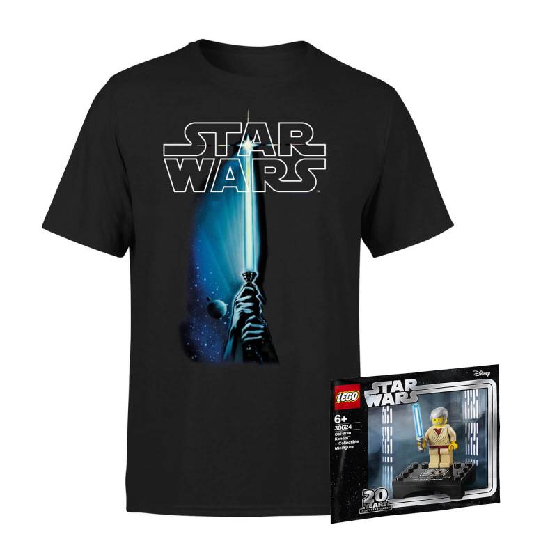 Star Wars Tee & LEGO Minifigure Bundle - Women's - XS von Star Wars