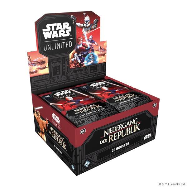 Star Wars: Unlimited - Niedergang der Republik (Booster-Display)