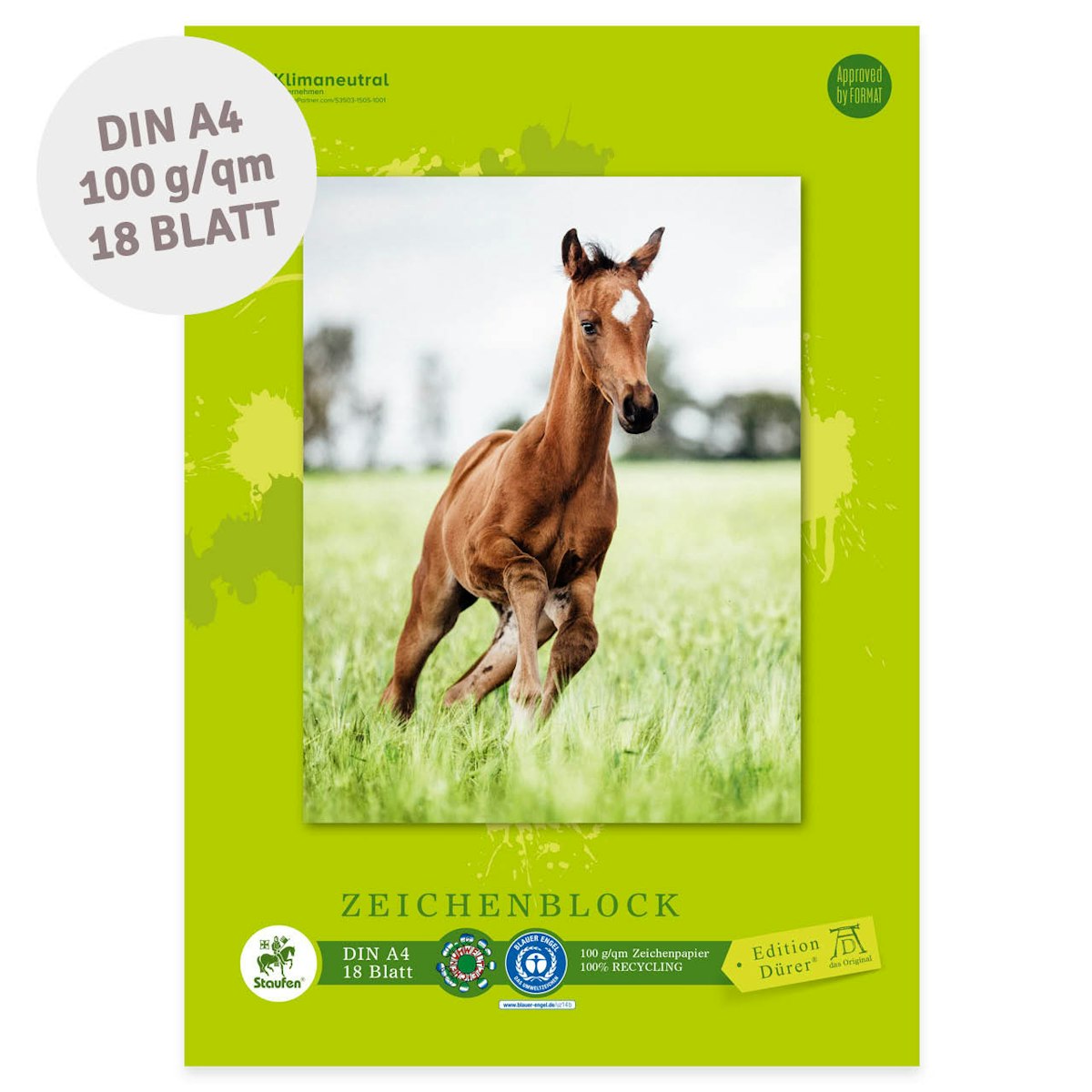 Staufen Green Zeichenblock Edition Dürer – DIN A4, 18 Blatt Staufen Green Zeichenblock Edition Dürer – DIN A4, 18 Blatt