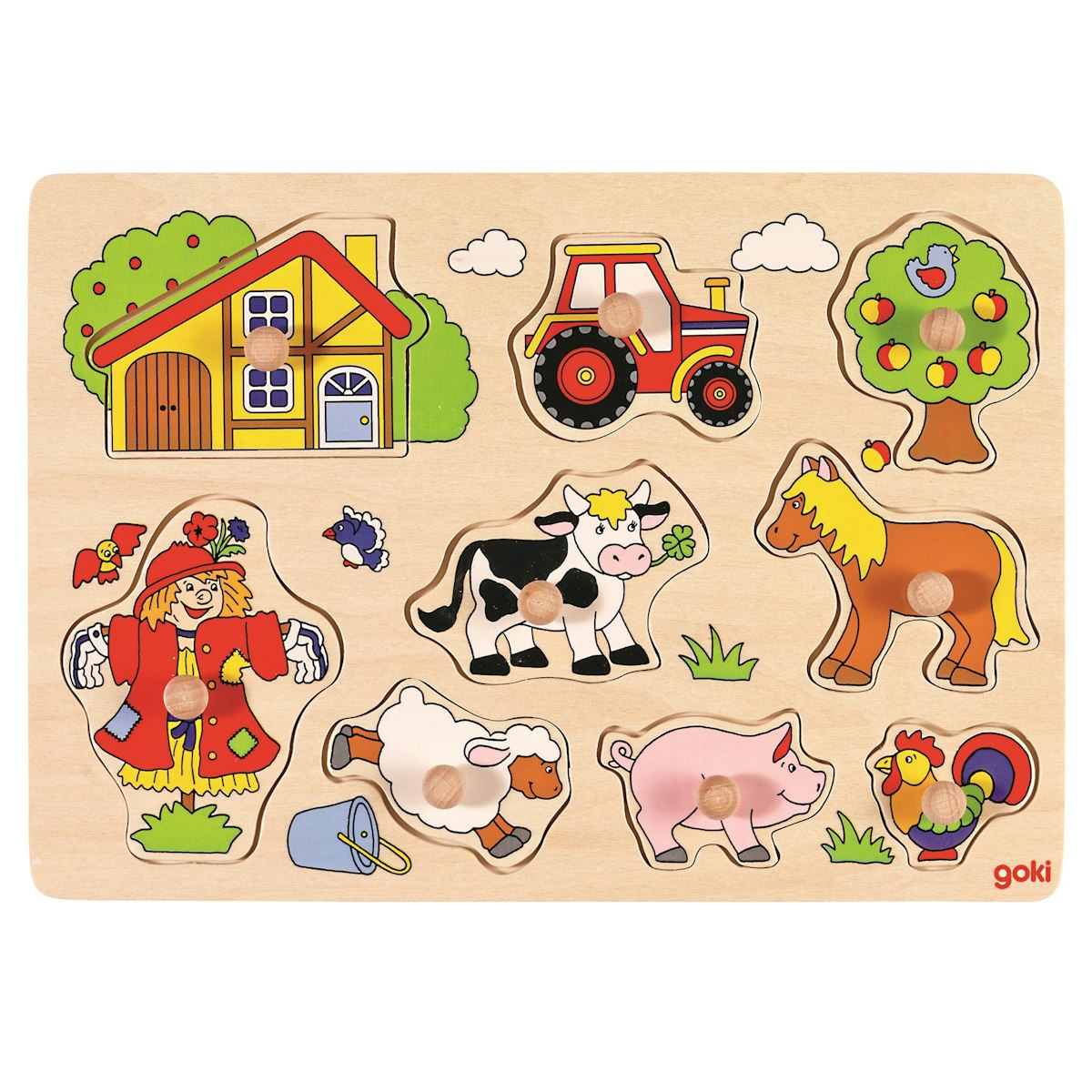 Steckpuzzle Bauernhof - 8 tlg Steckpuzzle Bauernhof - 8 tlg