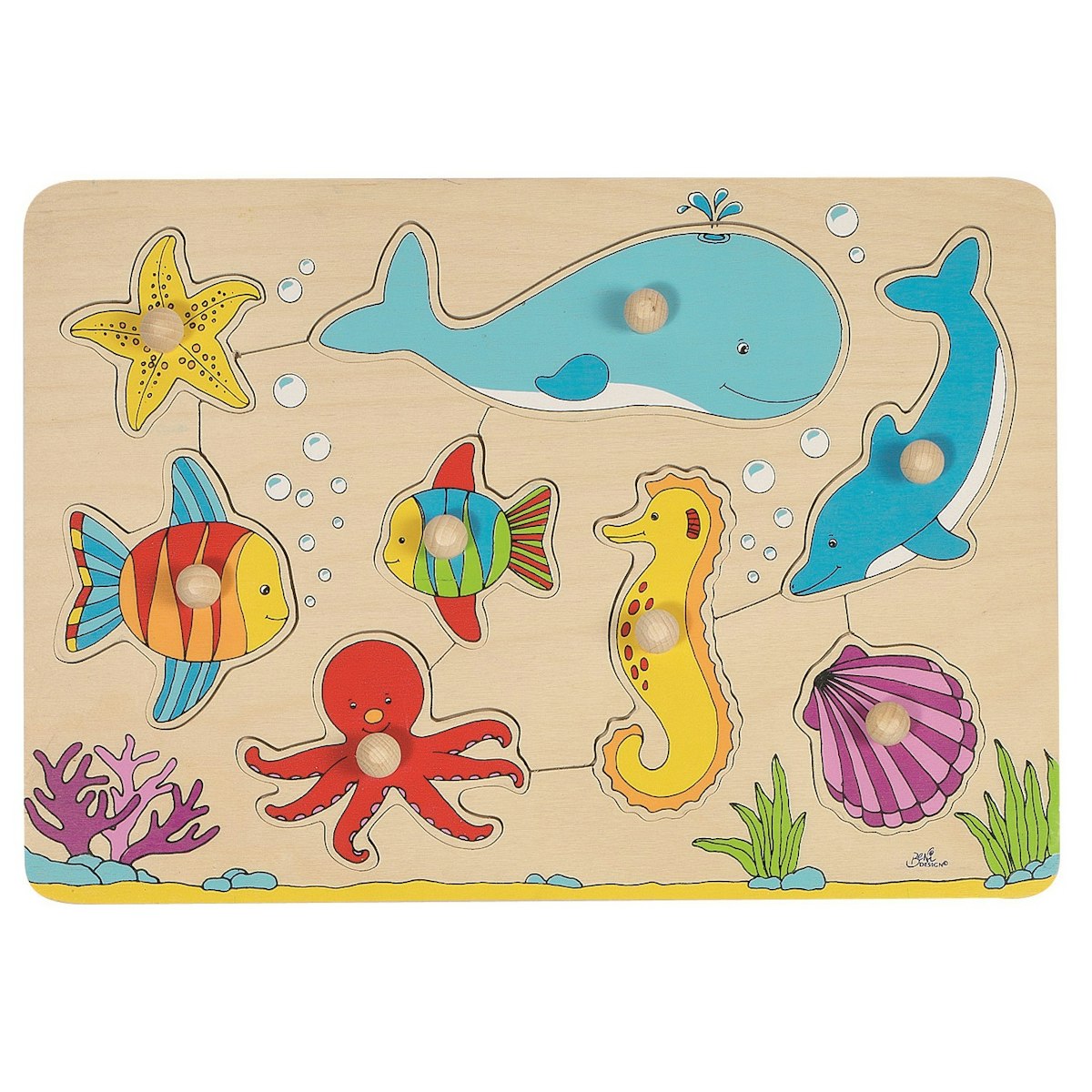 Steckpuzzle Meerestiere - 8 tlg Steckpuzzle Meerestiere - 8 tlg