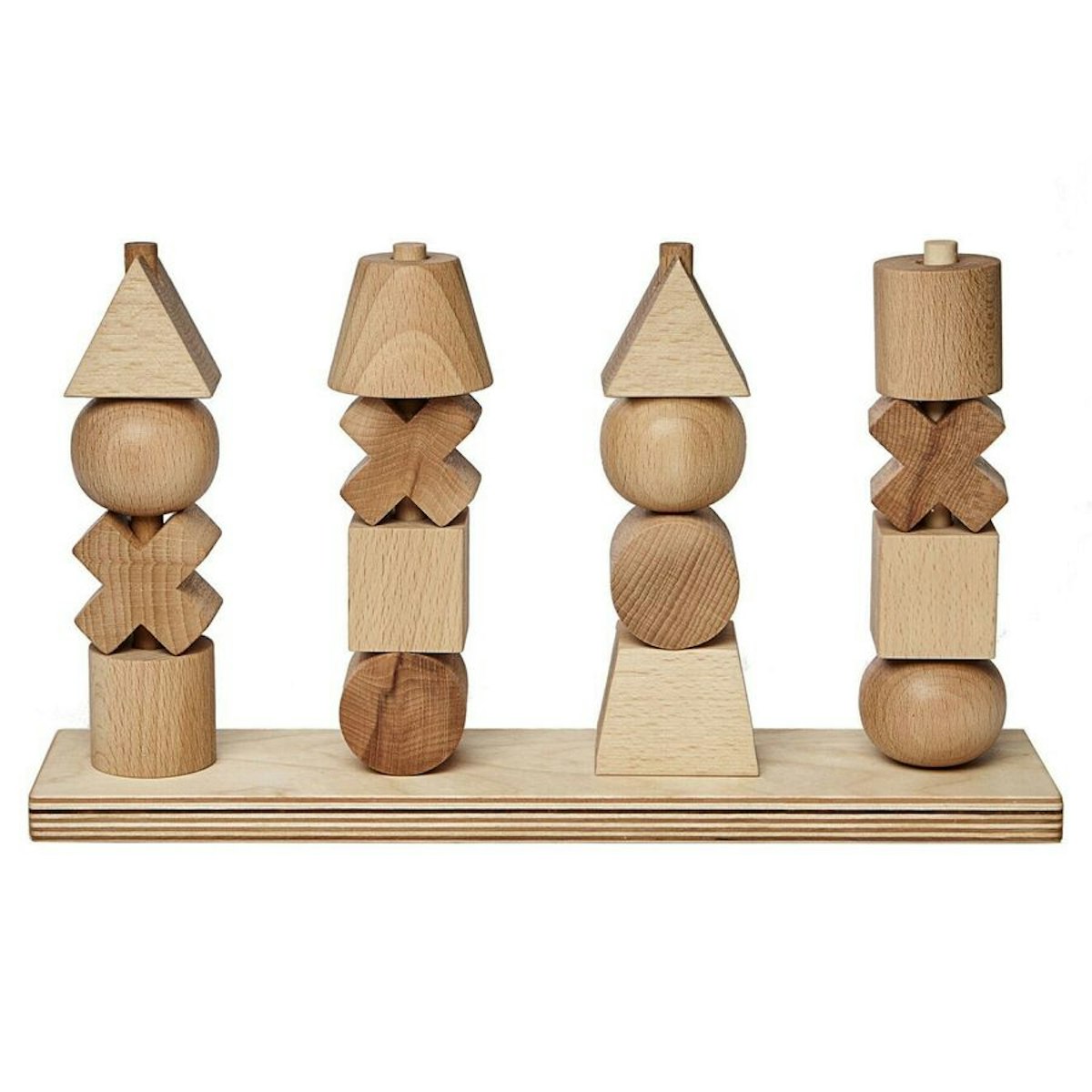 Steckspiel ab 1 Jahr edel und ungefärbt 16tlg. Steckspiel ab 1 Jahr edel und ungefärbt 16tlg.