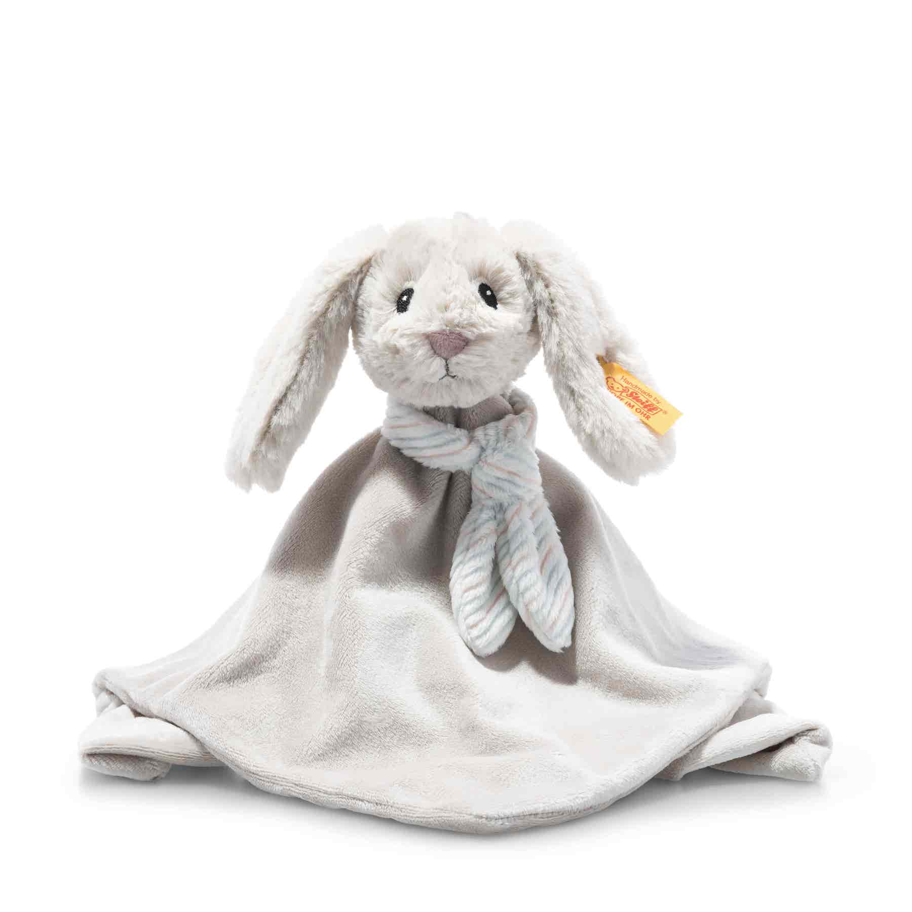 Steiff - Hoppie Hase Schmusetuch 26 cm hellgrau Kuscheltier Steiff - Hoppie Hase Schmusetuch 26 cm hellgrau Kuscheltier