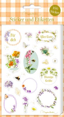 Stickerbogen: Sticker und Etiketten GartenLiebe - M. Bastin