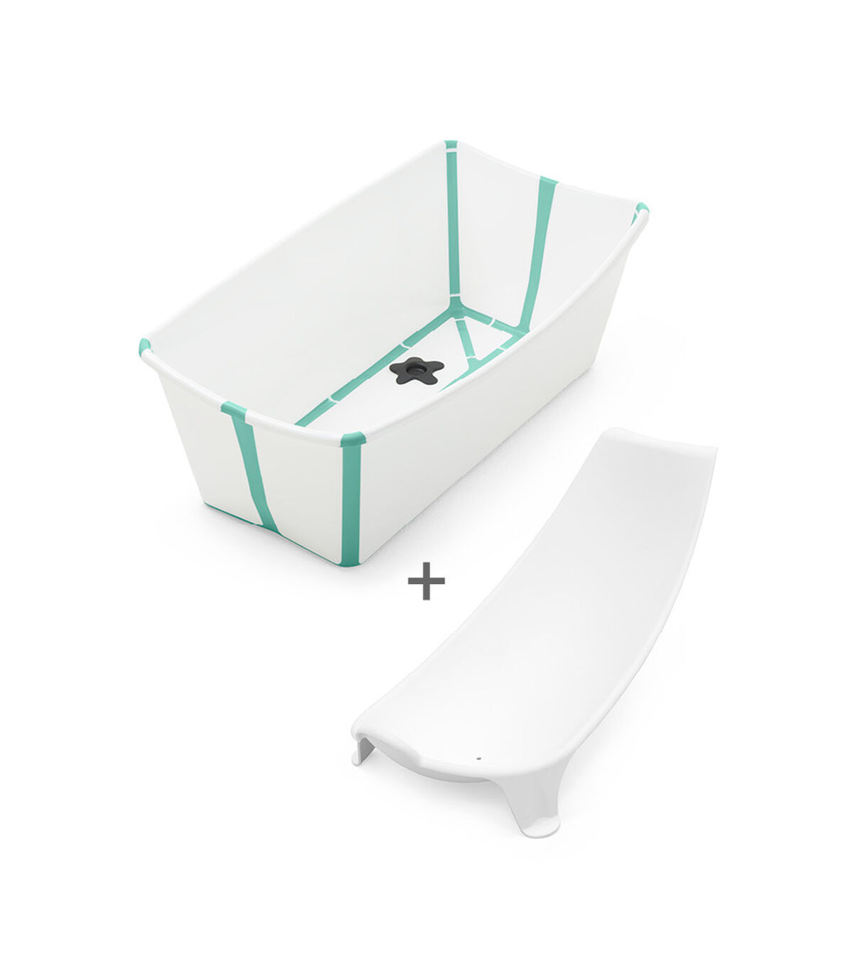 Stokke Flexi Bath Bundle - White Aqua Stokke Flexi Bath Bundle - White Aqua