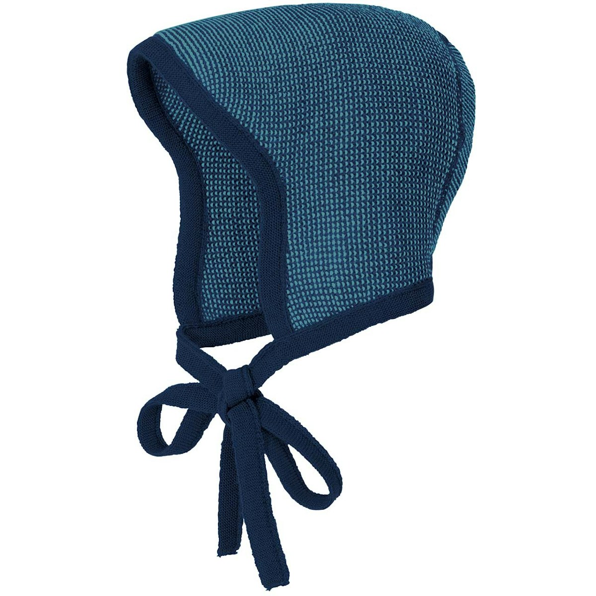 Strick Häubchen Schurwolle blau 36/37/39 Strick Häubchen Schurwolle blau 36/37/39