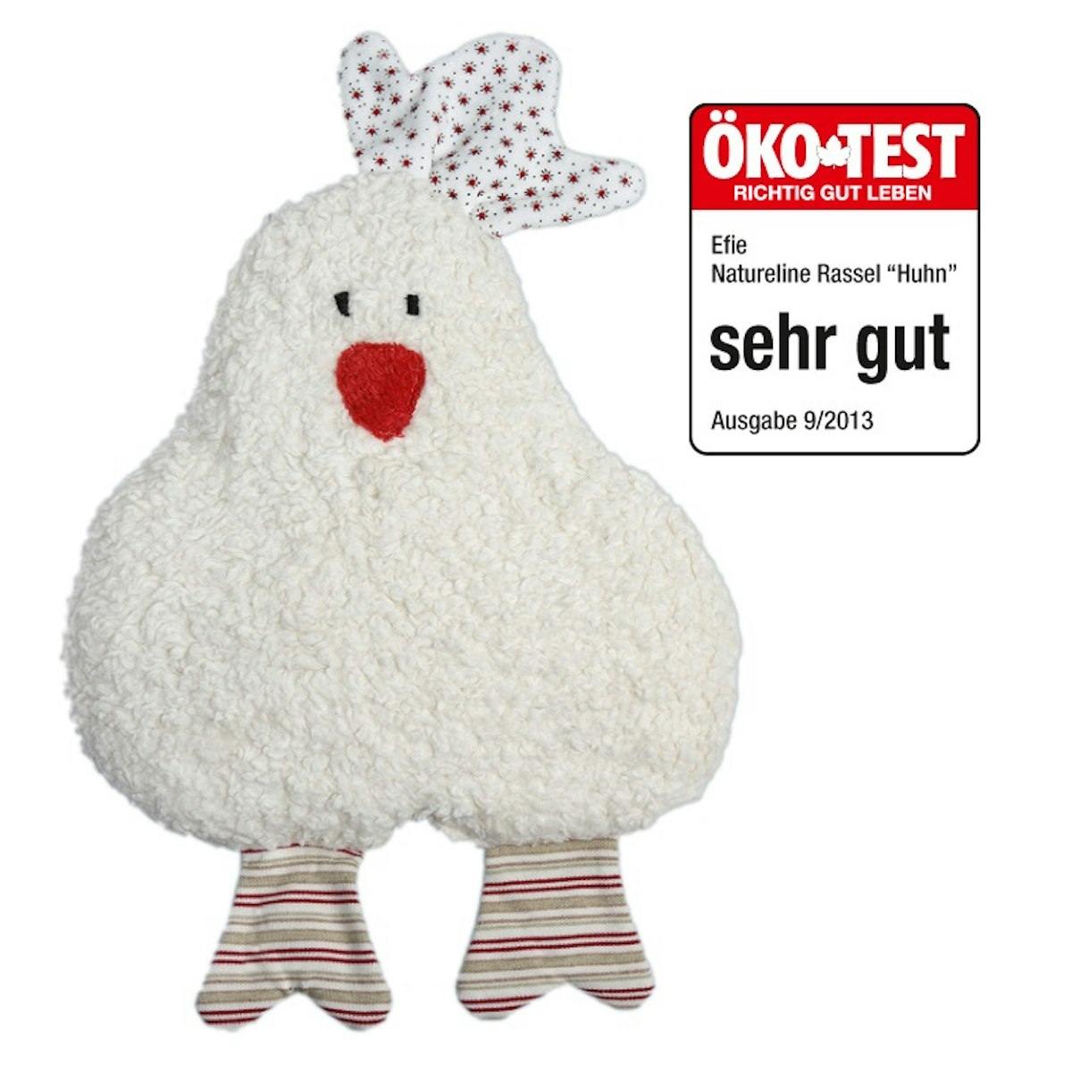 Süße Rassel naturbelassen - Huhn Süße Rassel naturbelassen - Huhn