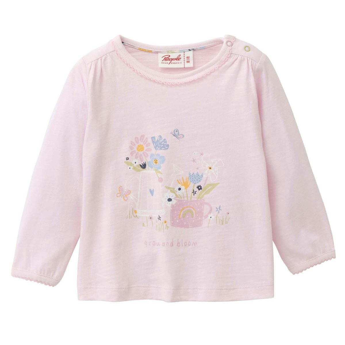Süßes Langarmshirt Frühlingsprint rosa 62/68 Süßes Langarmshirt Frühlingsprint rosa 62/68