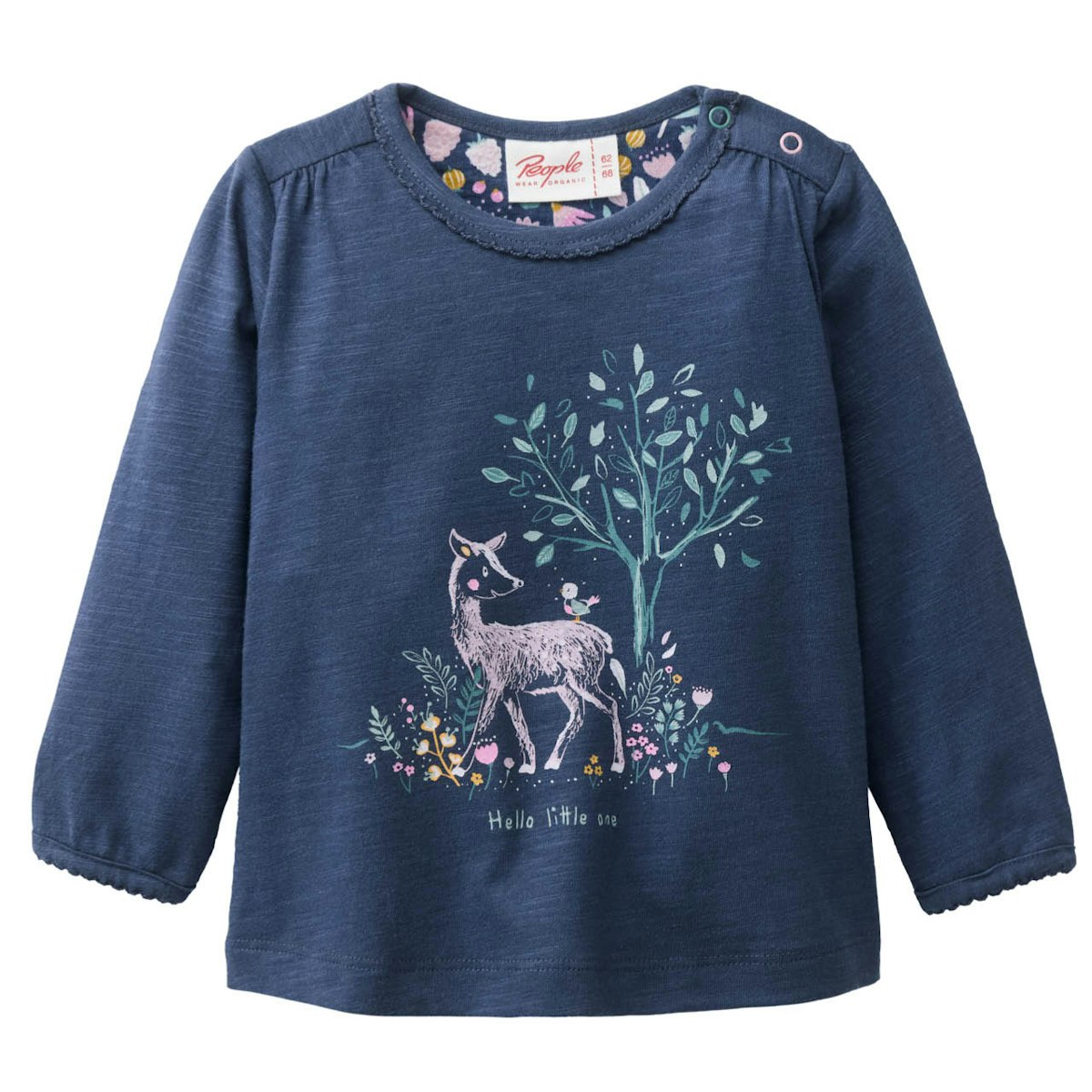 Süßes Langarmshirt Reh indigoblau 98/104 Süßes Langarmshirt Reh indigoblau 98/104