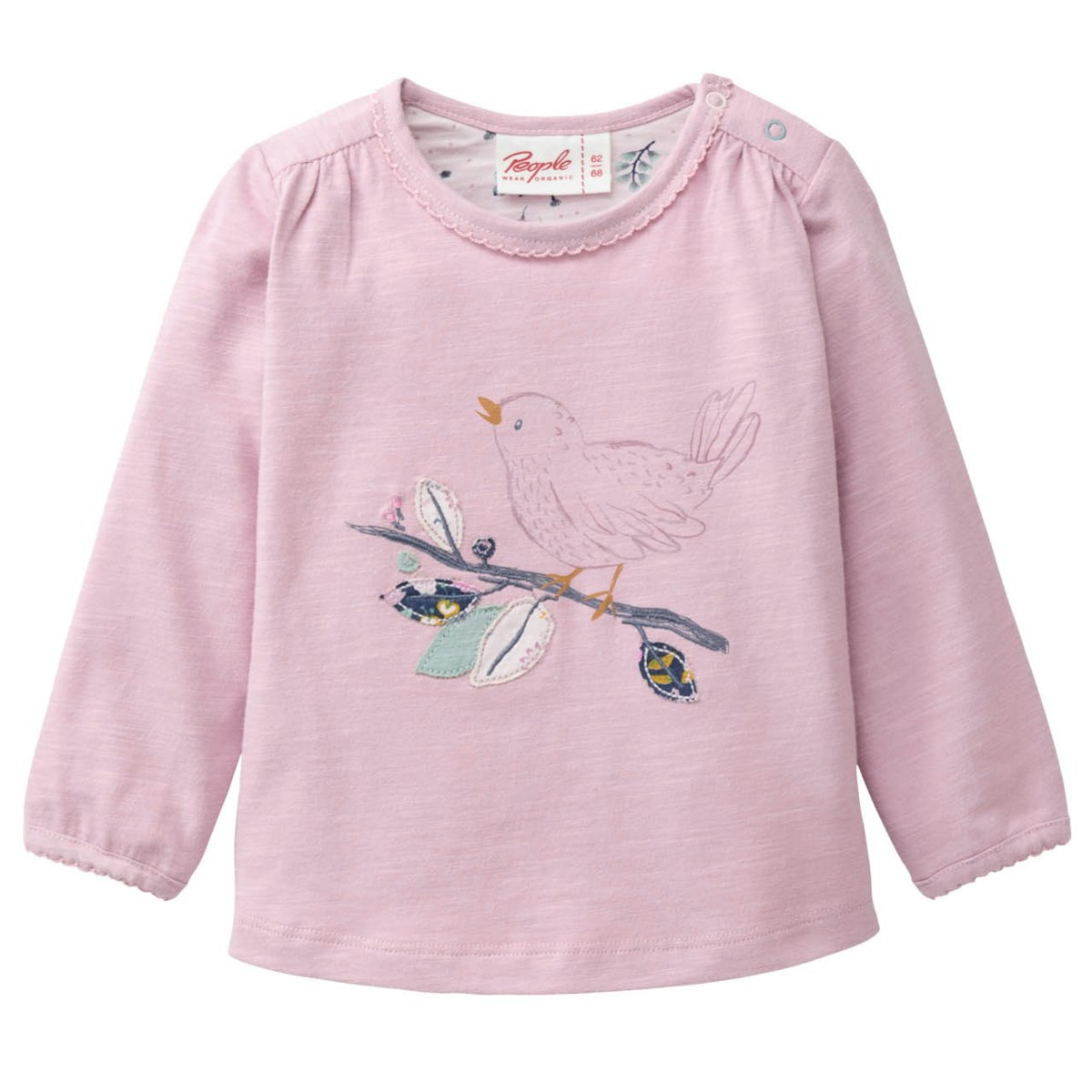 Süßes Langarmshirt Vogel rosa 86/92 Süßes Langarmshirt Vogel rosa 86/92