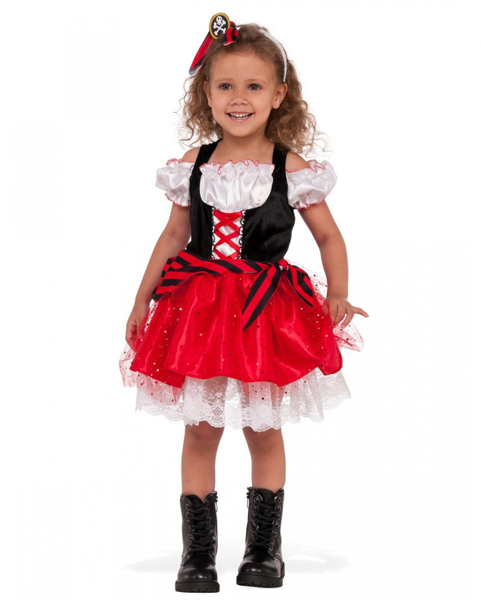 Süßes Piratin Kinderkostüm L Süßes Piratin Kinderkostüm L