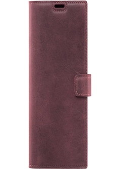 Surazo® Back Case Genuine Leather for phone Google Pixel 5 XL - Nubuck Burgundy