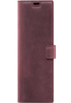 Surazo® Back Case Genuine Leather for phone Samsung Galaxy A71 5G - Nubuck Burgundy