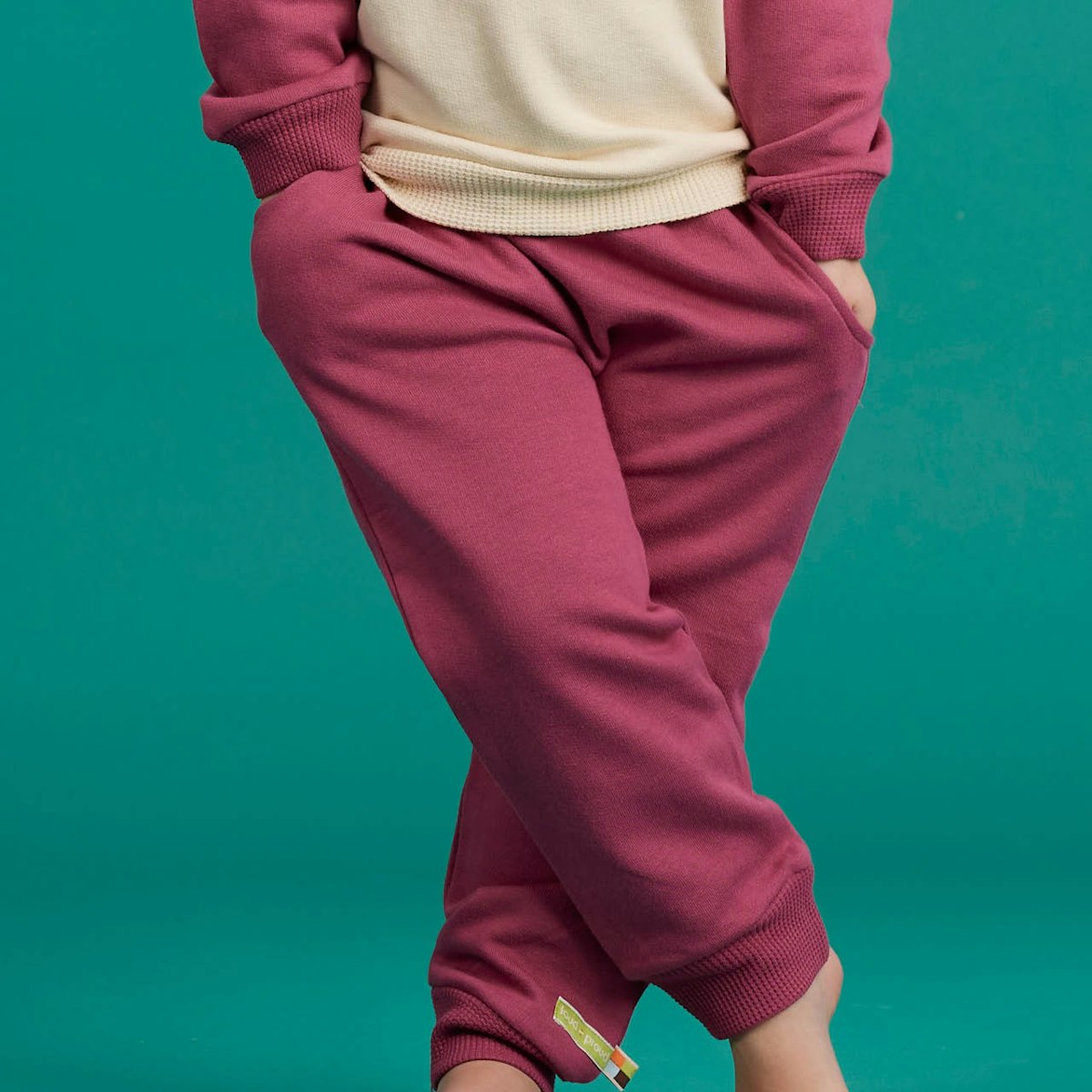 Sweat Jogginghose Bündchen uni altrosa 80 Sweat Jogginghose Bündchen uni altrosa 80