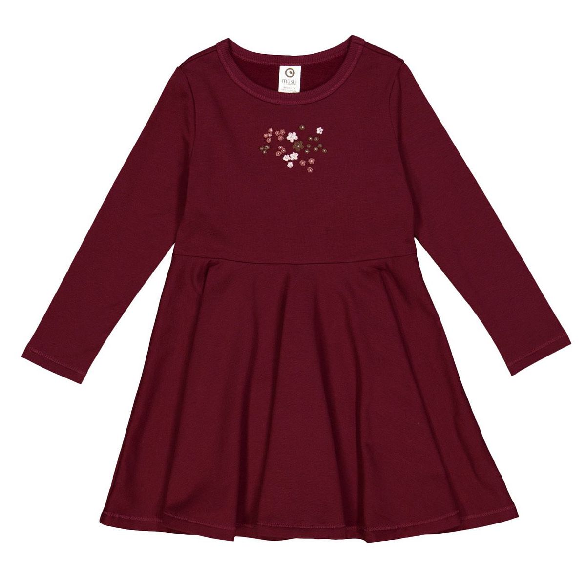 Sweat Kleid langarm weinrot 110 Sweat Kleid langarm weinrot 110