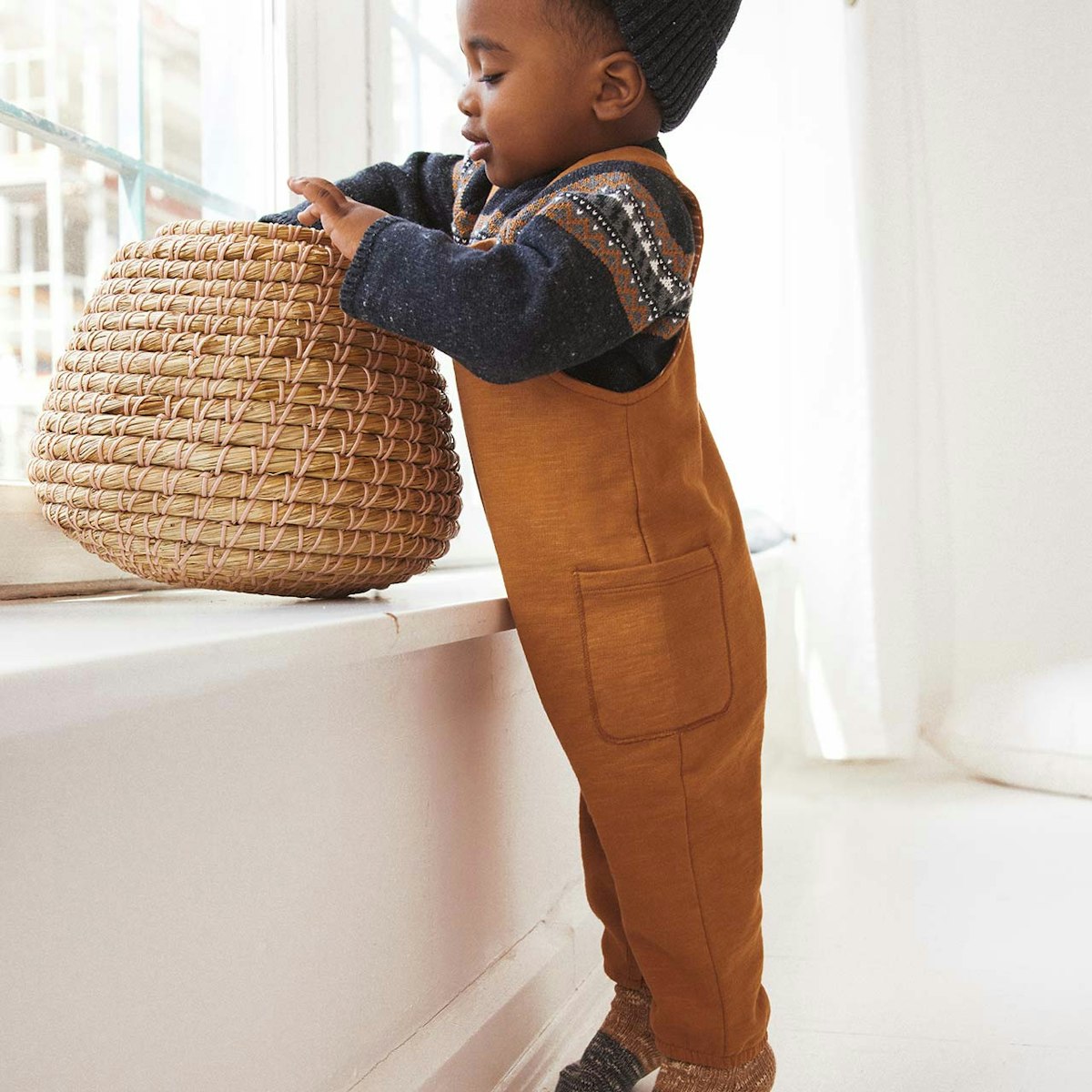 Sweat Latzhose zimtbraun 62/68 Sweat Latzhose zimtbraun 62/68