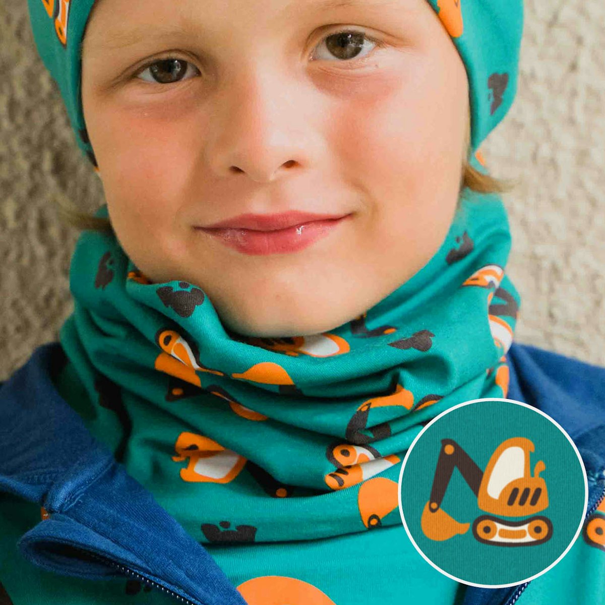 Sweat Schlauchschal Bagger petrol 92/98 Sweat Schlauchschal Bagger petrol 92/98