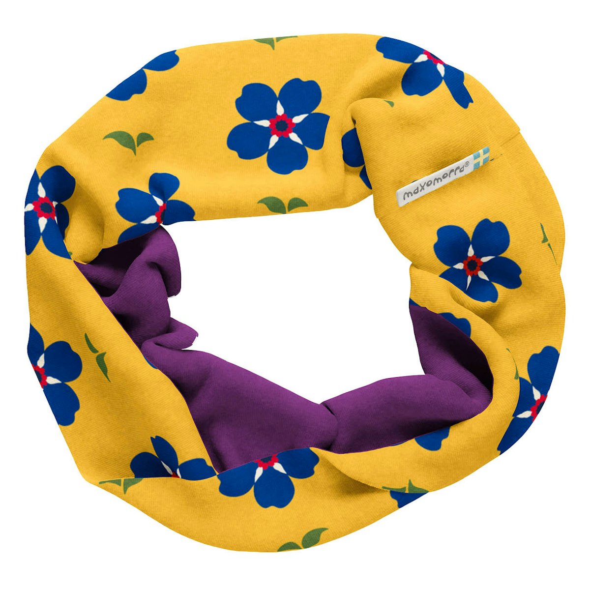 Sweat Schlauchschal Blumen gelb 92/98 Sweat Schlauchschal Blumen gelb 92/98