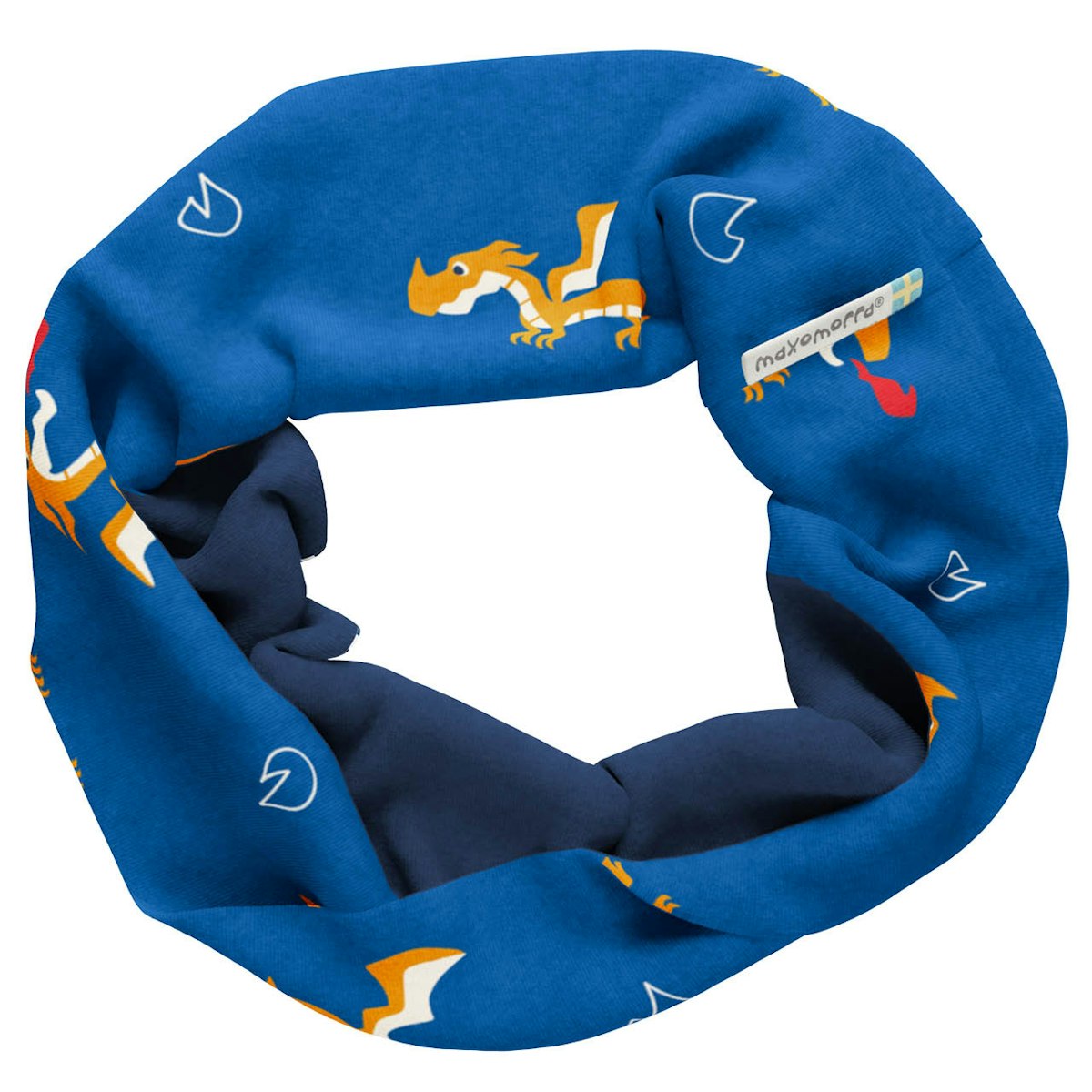 Sweat Schlauchschal Drachen blau 56/58 Sweat Schlauchschal Drachen blau 56/58