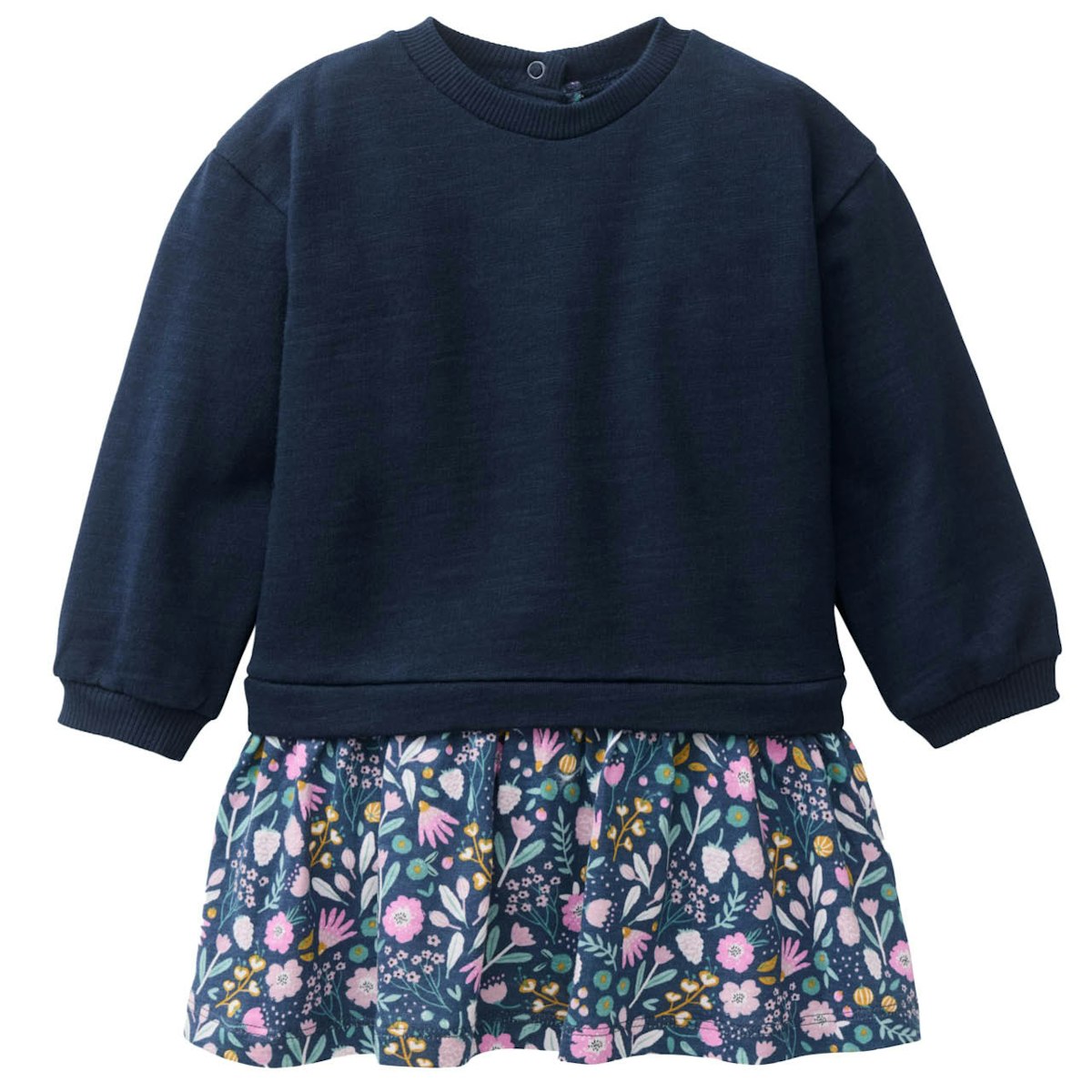 Sweatkleid langarm indigoblau 86/92 Sweatkleid langarm indigoblau 86/92